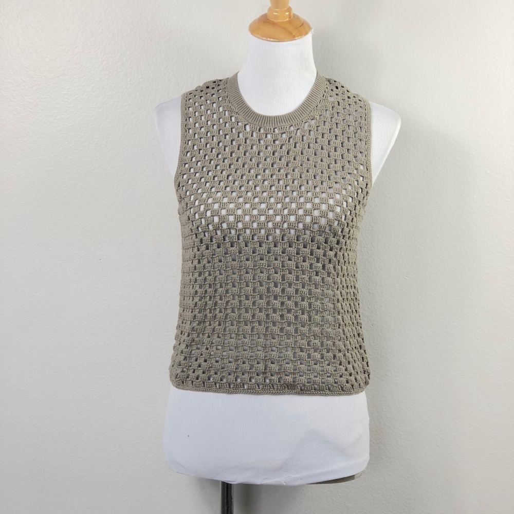 Theory Sleeveless Loose Knit Sweater